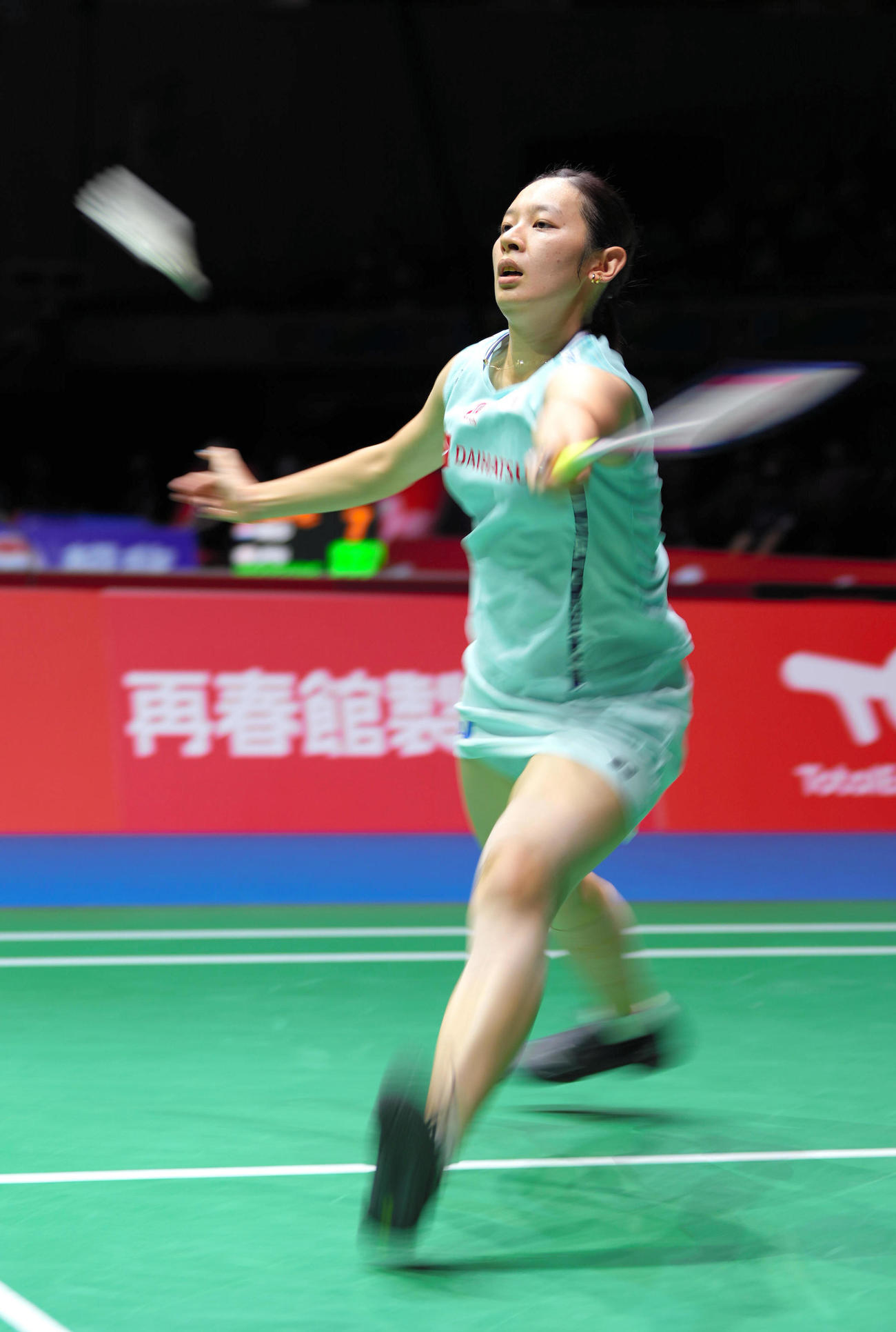 女子シングルス3回戦　山口茜に敗れた高橋沙也加（代表撮影）