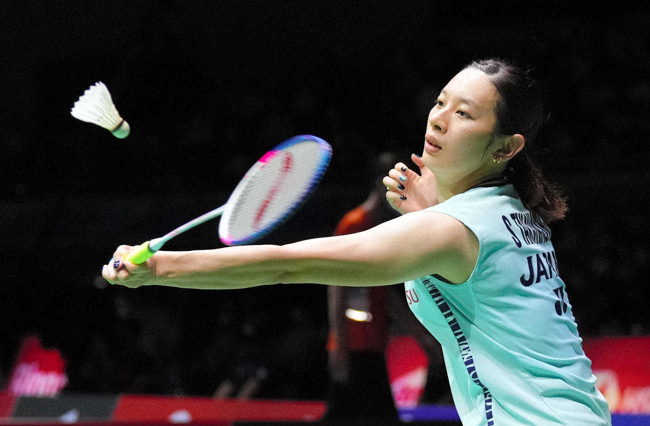 女子シングルス3回戦　山口茜に敗れた高橋沙也加（代表撮影）