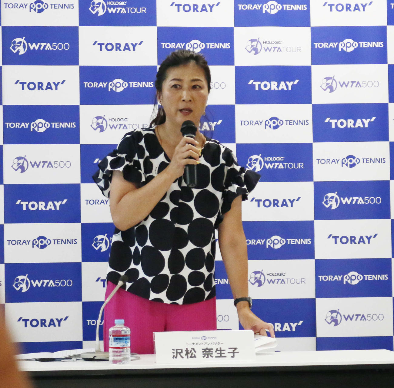 東レ・パンパシフィック・オープンの見どころを語る沢松奈生子