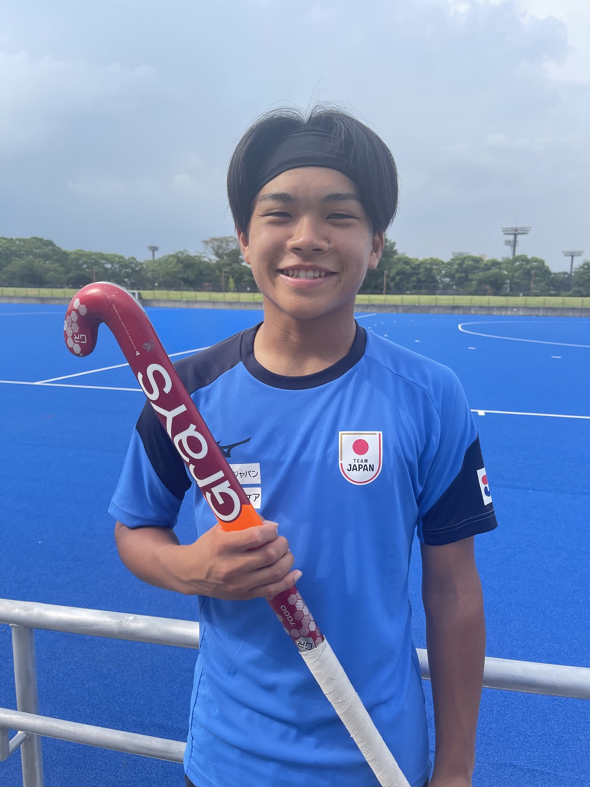 27日からのSOMPO JAPAN CUPに向けた練習に臨んだホッケー男子日本代表の川原大和