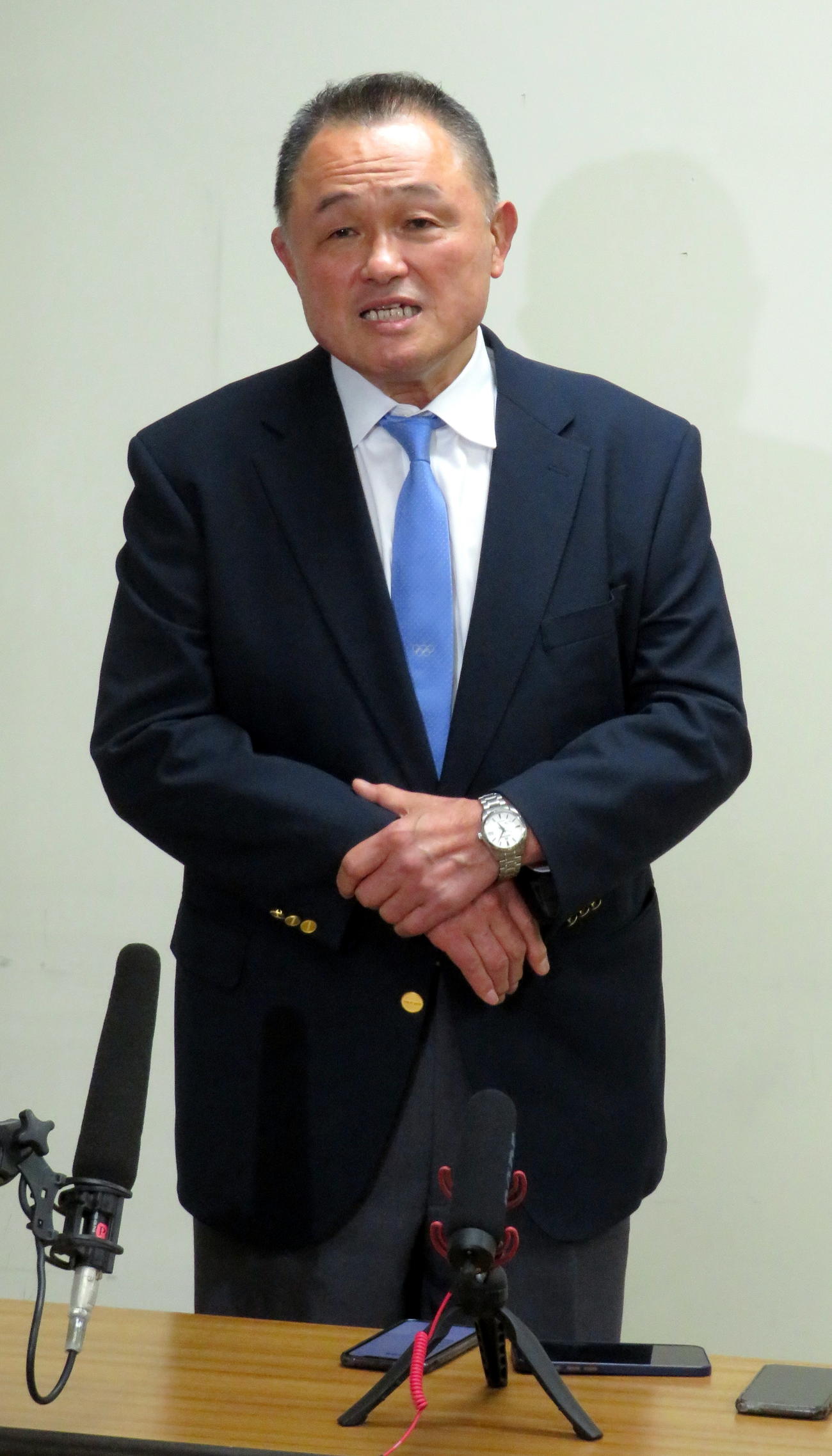 JOC山下泰裕会長（2022年4月12日撮影）
