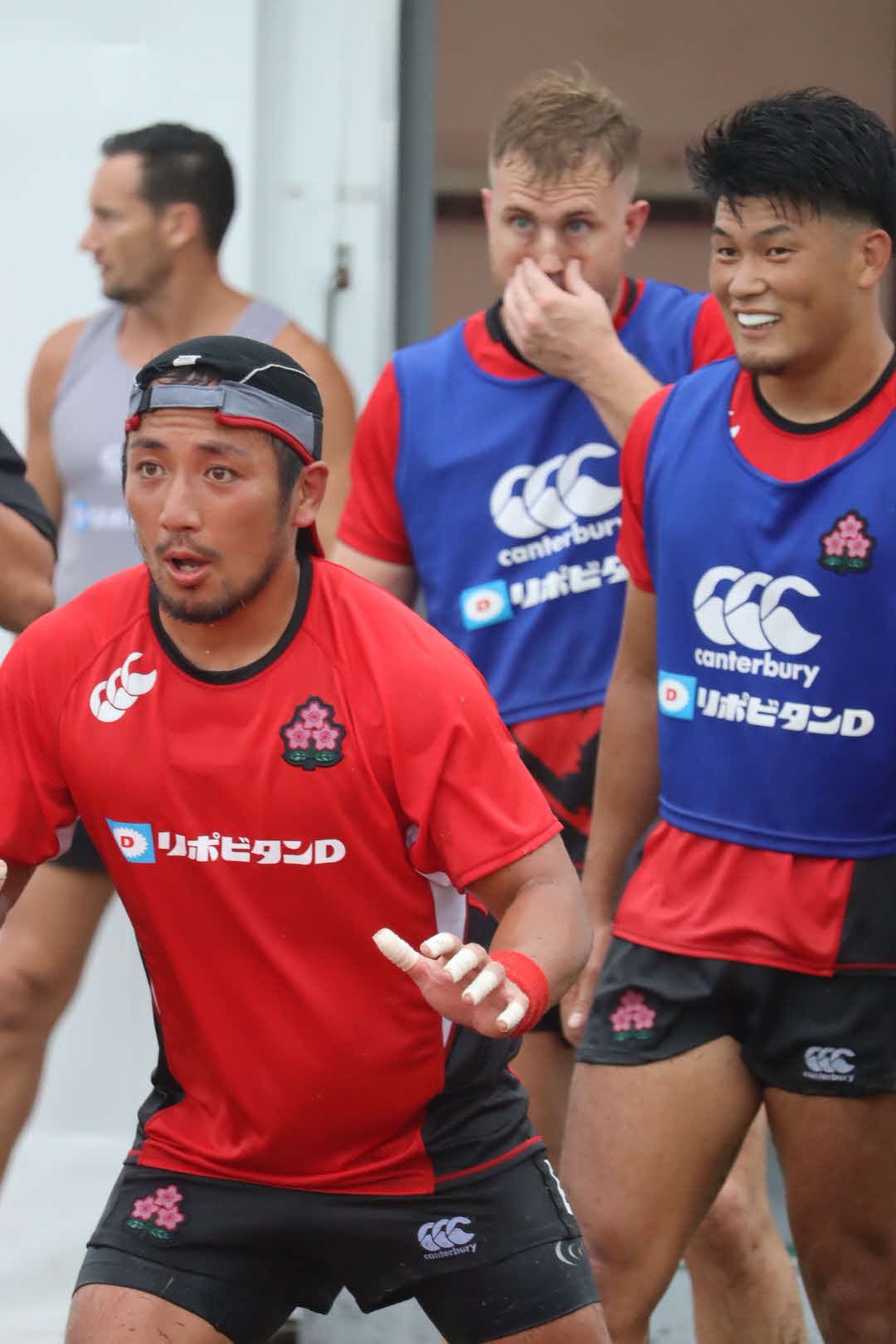 13日の大分・別府合宿で汗を流す日本代表候補SH流大（C）JRFU