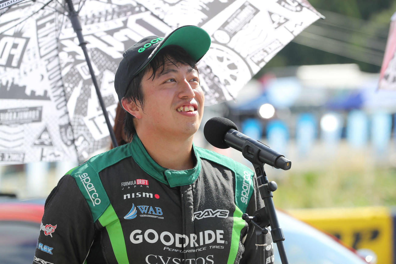 第4戦を制し笑顔の益山航
