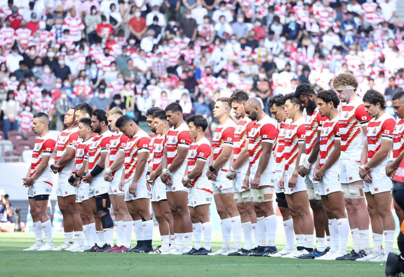 ラグビー日本代表フィフティーン（2022年7月9日撮影）