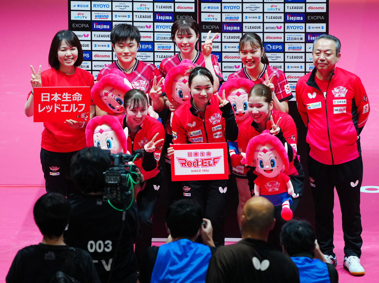日本生命レッドウルフの選手たち（2022年9月10日撮影）
