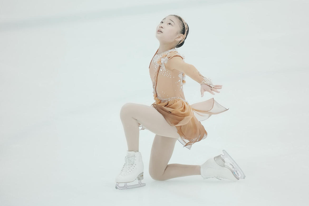 ジュニア女子SPで演技する和田（撮影・垰建太）