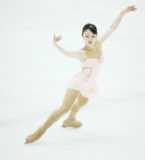 女子SPの演技をする田村（撮影・垰建太）