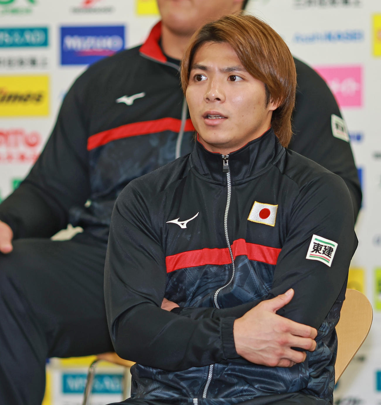 柔道全日本代表合宿記者会見　会見で意気込みを話す阿部一二三（代表撮影）