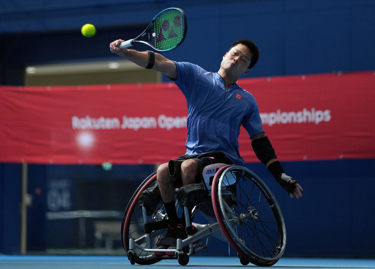 【テニス】国枝慎吾が車いすの部で完封発進 “国枝カップ”視野「できればスーパーに」格上げ目標 - テニス写真ニュース : 日刊スポーツ