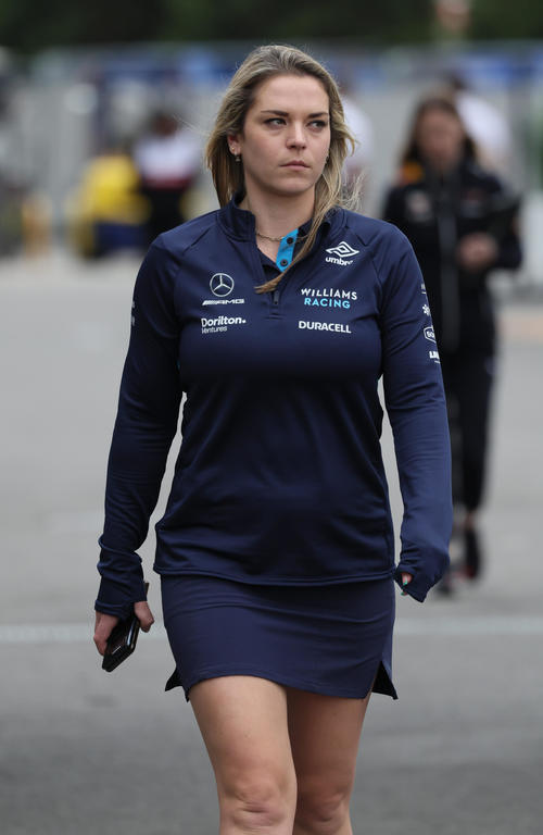 F1を裏から支える女性たち。ウィリアムズのスタッフ（撮影・宮崎幸一）