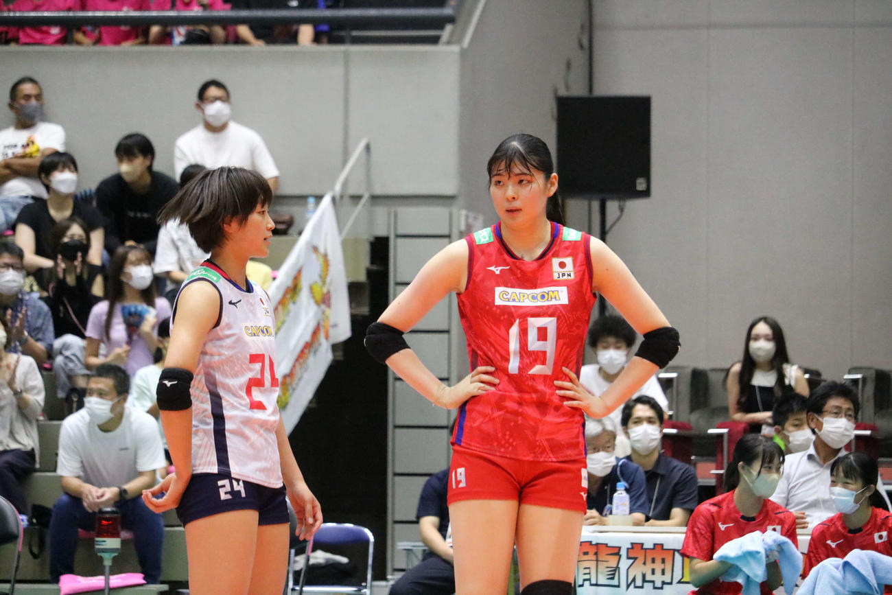 紅白戦に出場した山田二千華（2022年8月22日撮影）