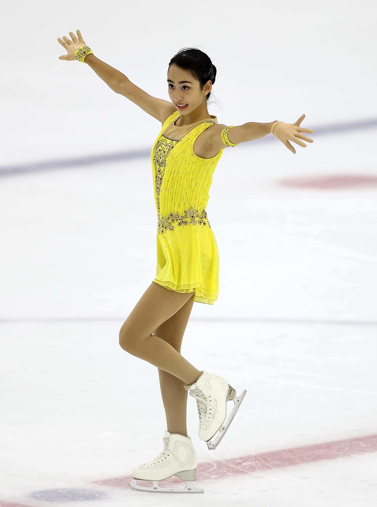 近畿選手権大会　華麗な演技を見せる櫛田育良（撮影・上田博志）