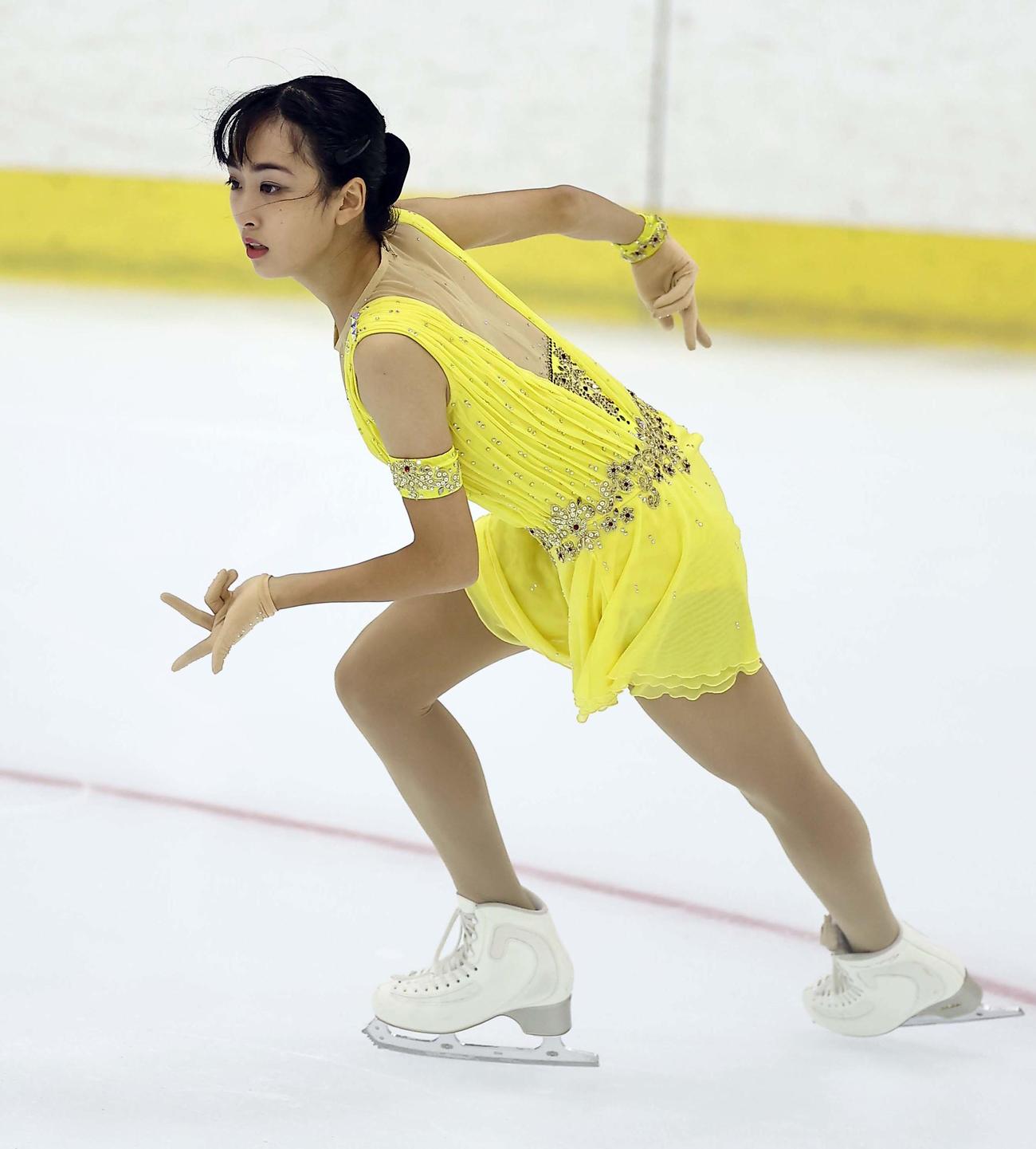 近畿選手権大会　華麗な演技を見せる櫛田育良（撮影・上田博志）
