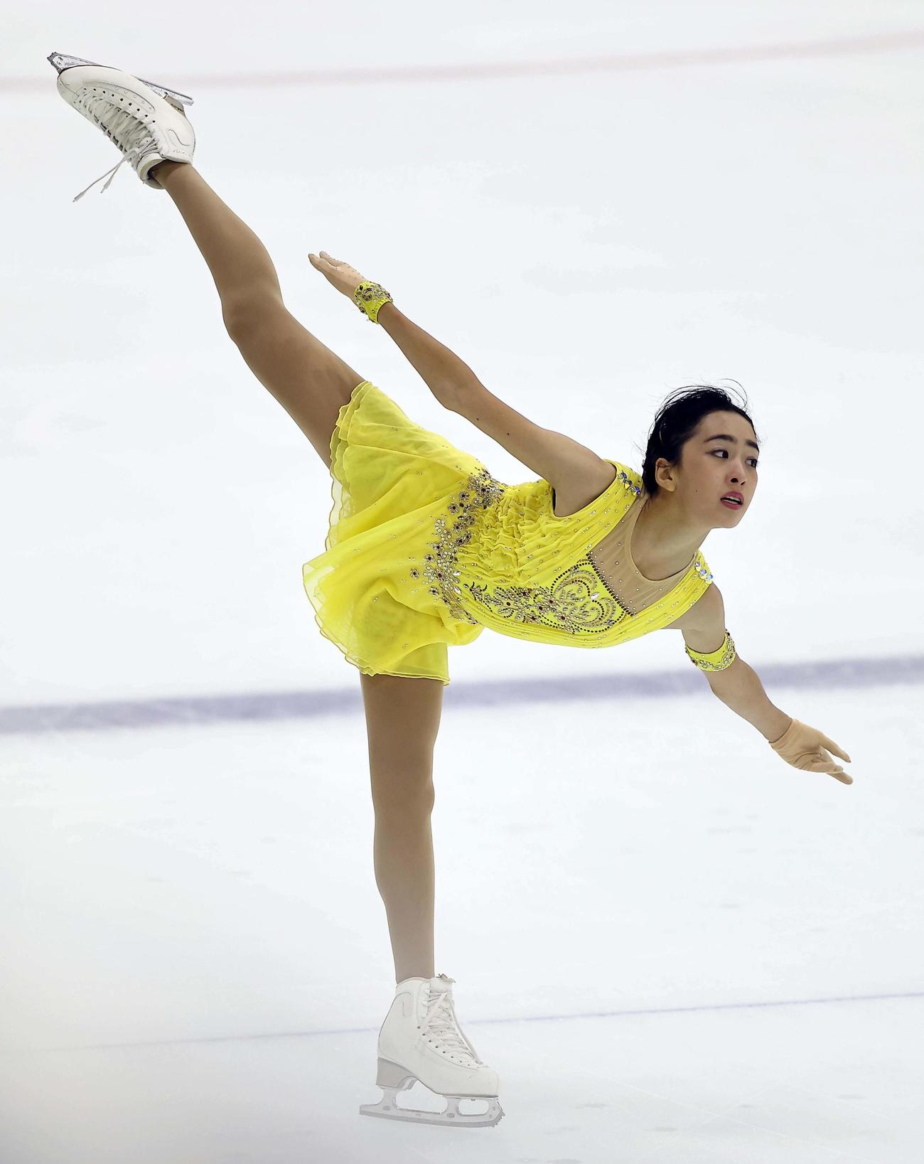 近畿選手権大会　華麗な演技を見せる櫛田育良（撮影・上田博志）