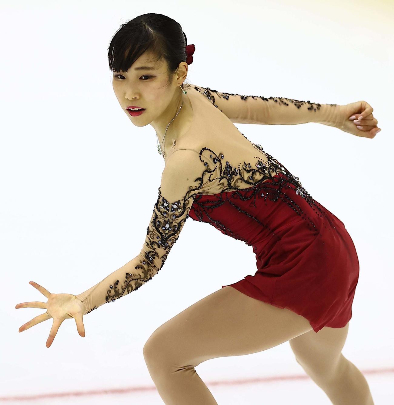 近畿選手権大会　華麗な演技を披露し優勝した三原舞依（撮影・上田博志）