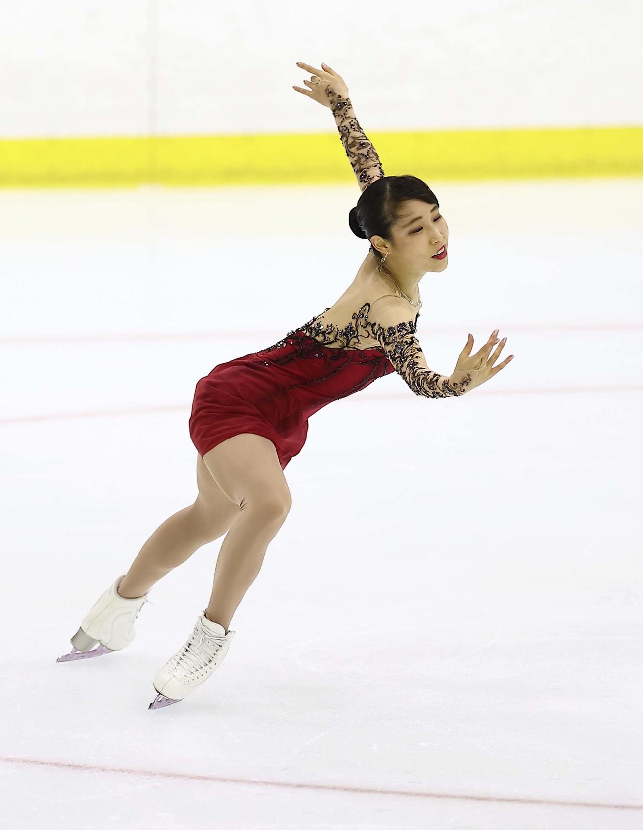 近畿選手権大会　華麗な演技を披露し優勝した三原舞依（撮影・上田博志）