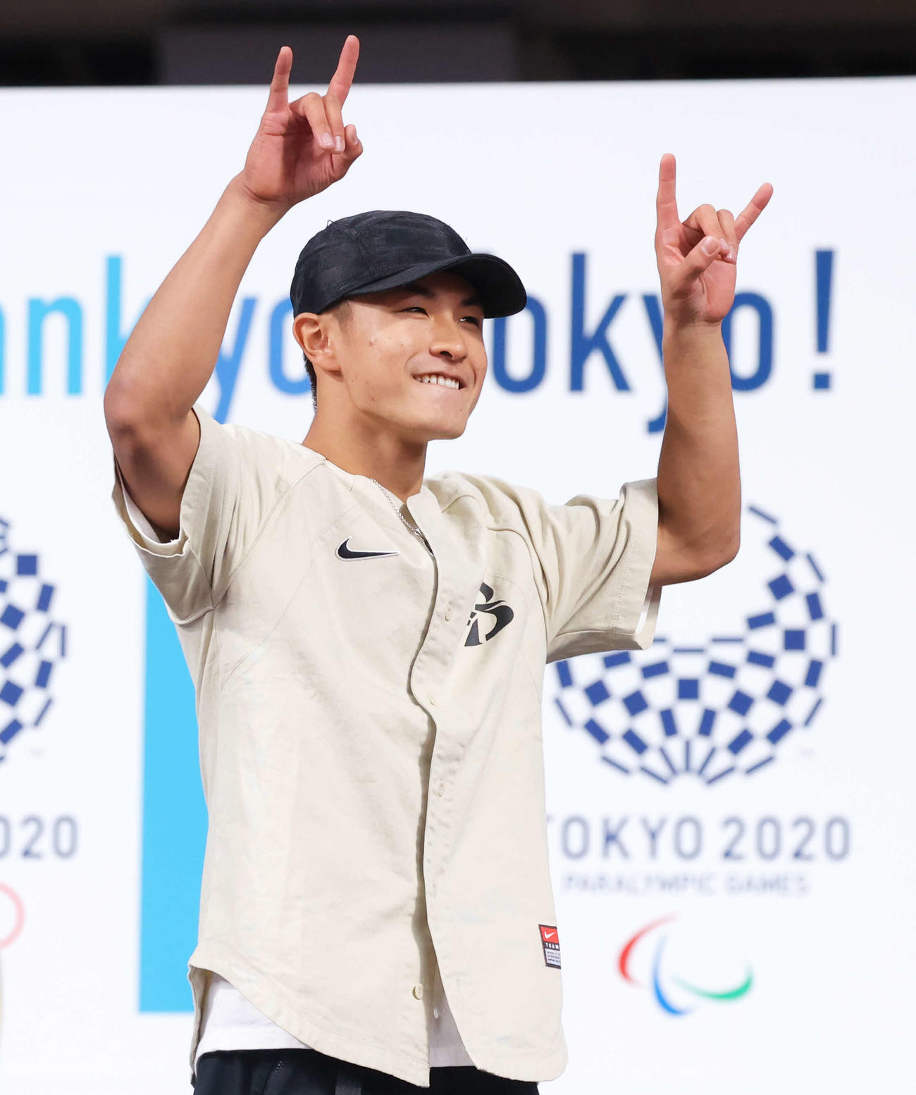 2024パリ五輪新種目のブレイキンバトルを披露するSHIGEKIXこと半井（撮影・河田真司）