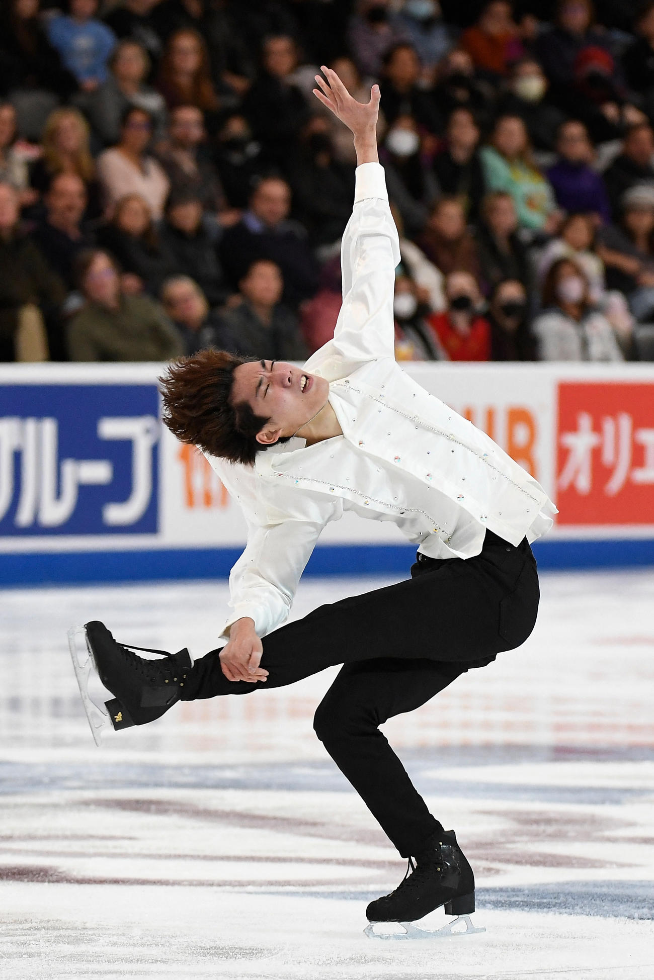 男子SP　演技する三宅星南（USA TODAY＝ロイター）