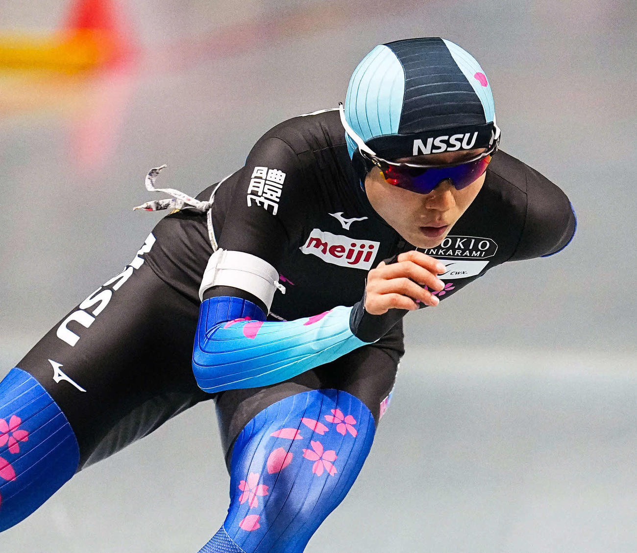 女子3000メートルで優勝した高木（共同）