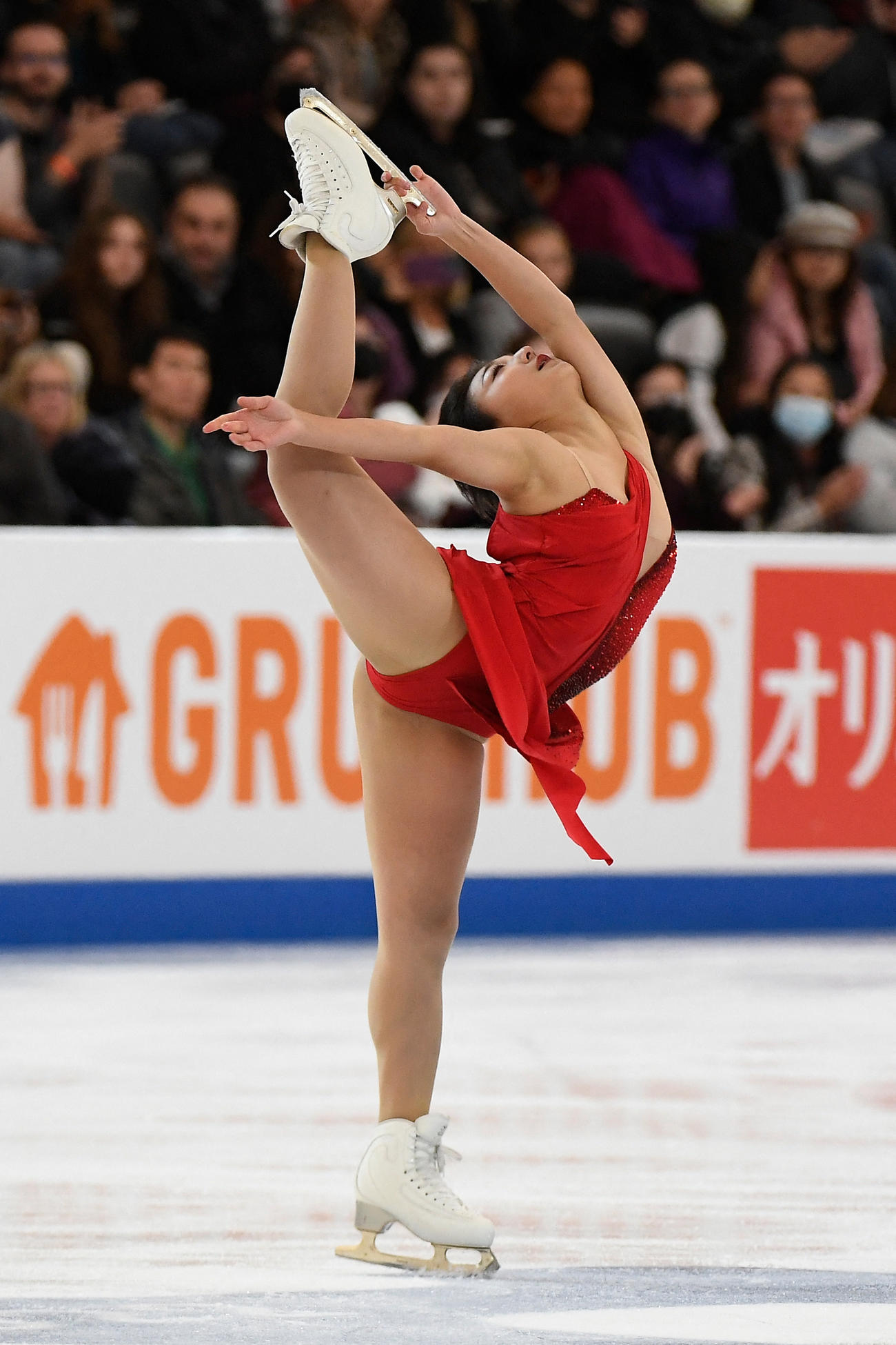 GPシリーズ第1戦スケートアメリカ　女子フリーで演技する坂本花織（USA TODAY＝ロイター）