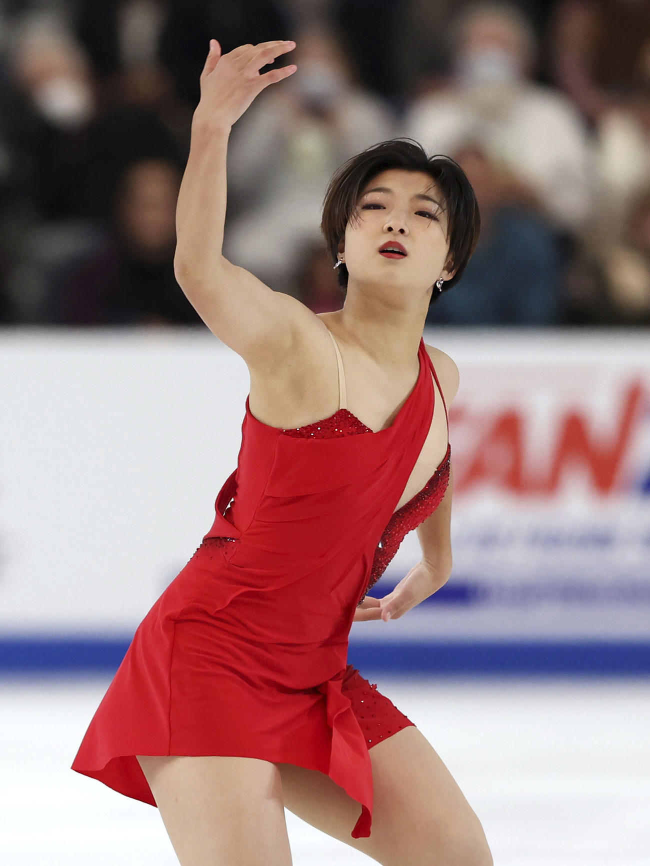 女子で優勝した坂本花織のフリー＝ノーウッド（ISU提供・ゲッティ＝共同）