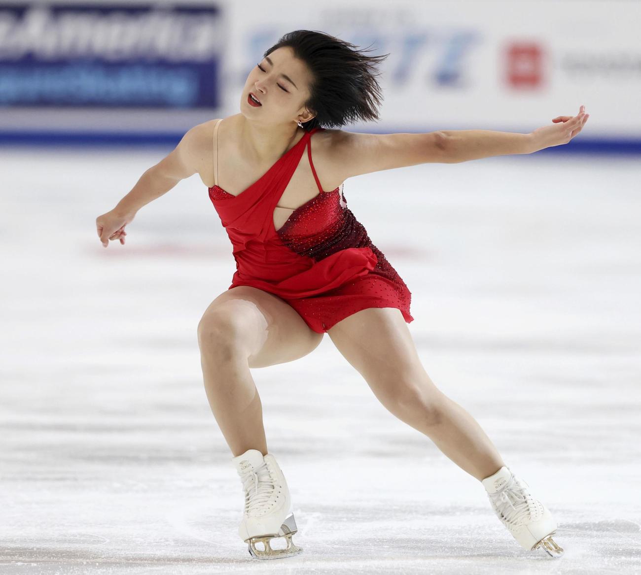 女子で優勝した坂本花織のフリー＝ノーウッド（ISU提供・ゲッティ＝共同）