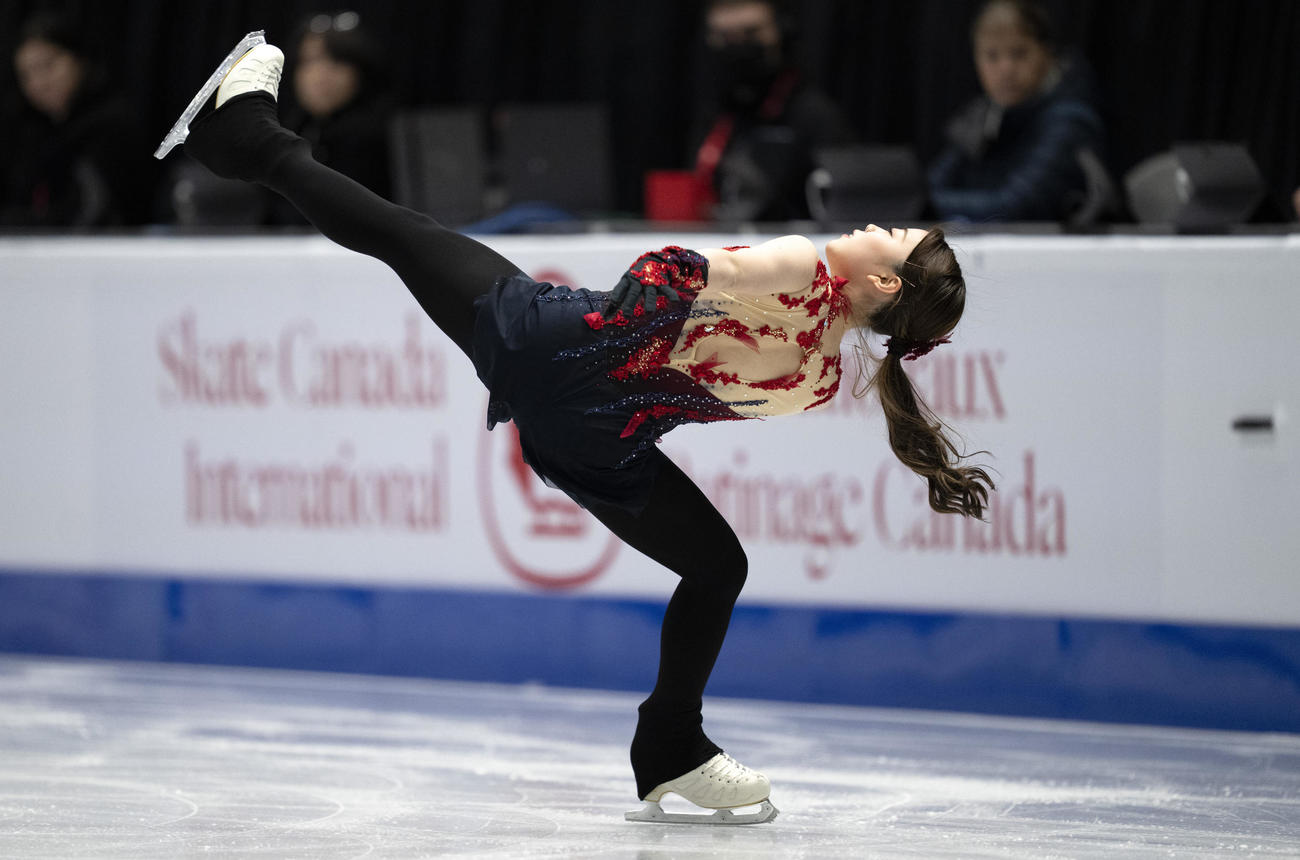 グランプリ（GP）シリーズ2戦スケートカナダ　女子SP　演技する紀平梨花（AP）