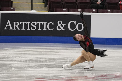 グランプリ（GP）シリーズ2戦スケートカナダ　女子SP　演技する渡辺倫果（USA TODAY＝ロイター）