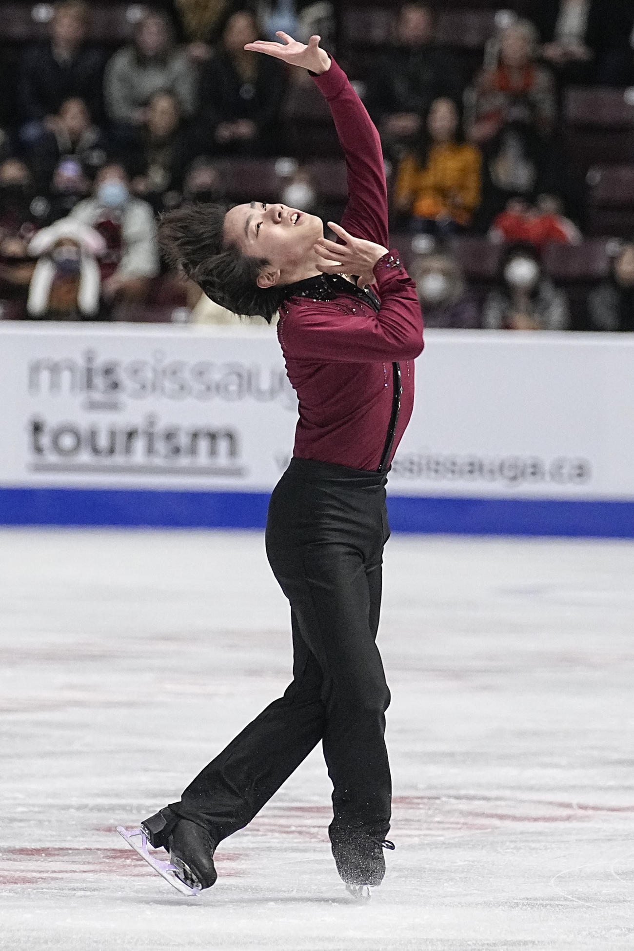 グランプリ（GP）シリーズ2戦スケートカナダ　男子SP　演技する宇野昌磨（USA TODAY＝ロイター）