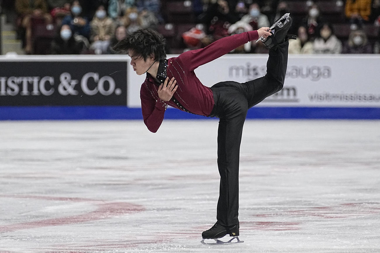 グランプリ（GP）シリーズ2戦スケートカナダ　男子SP　演技する宇野昌磨（USA TODAY＝ロイター）