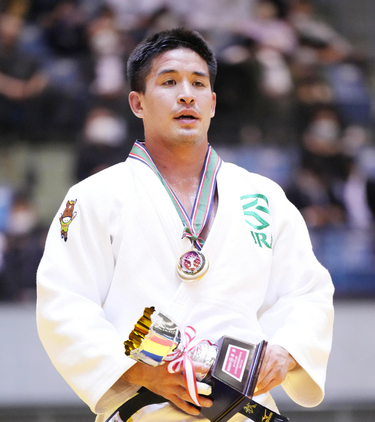 90キロ級で優勝したベイカー（撮影・菅敏）
