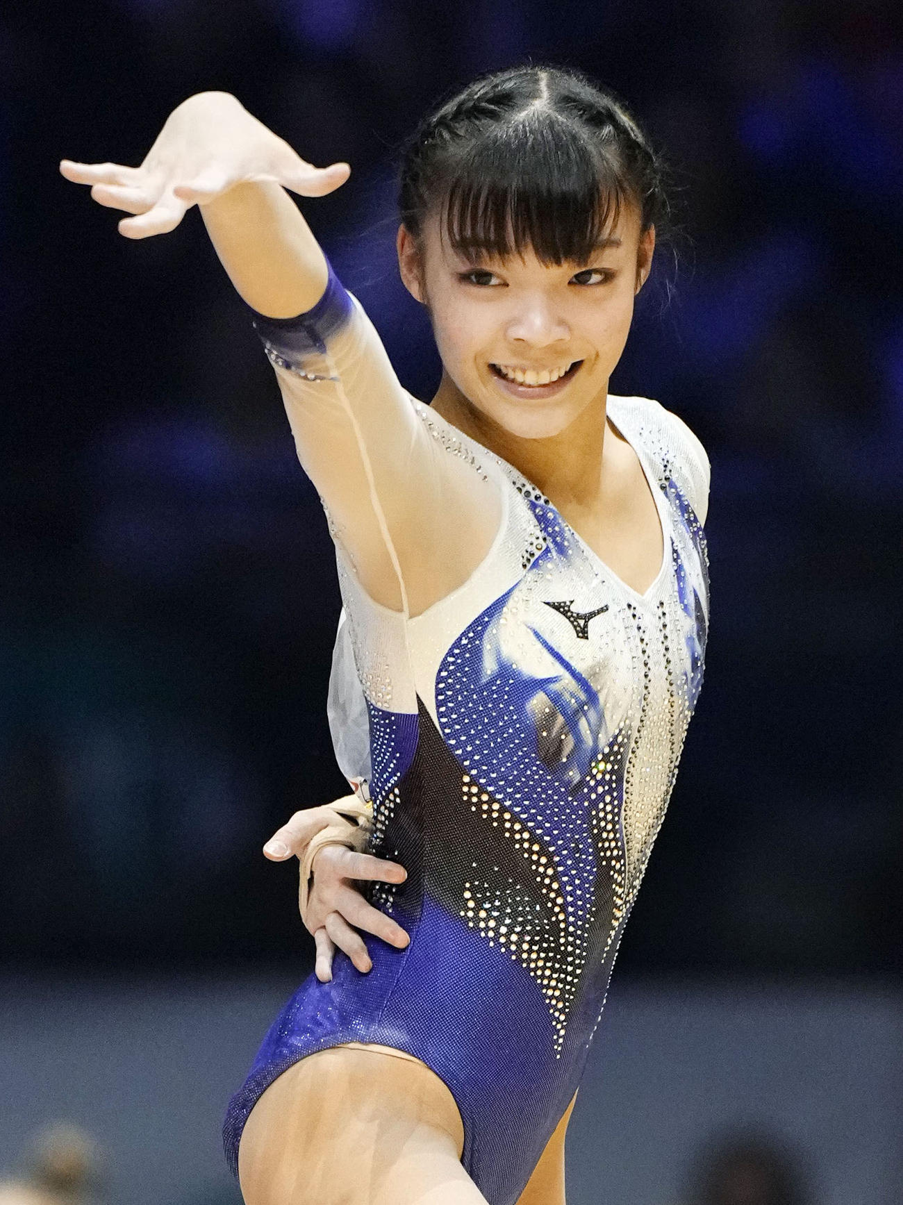 女子団体総合決勝　山田千遥の床運動（共同）