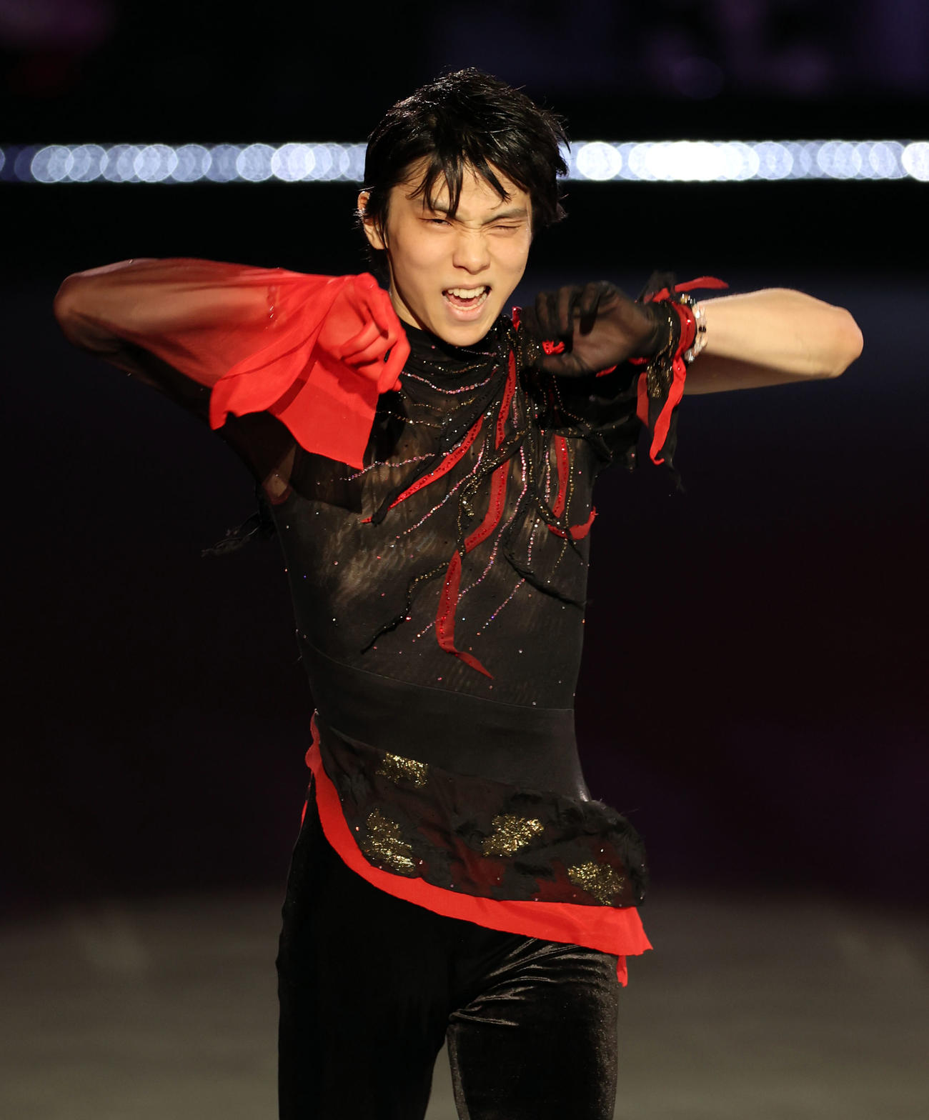 「CHANGE」を演技する羽生結弦さん（撮影・狩俣裕三）
