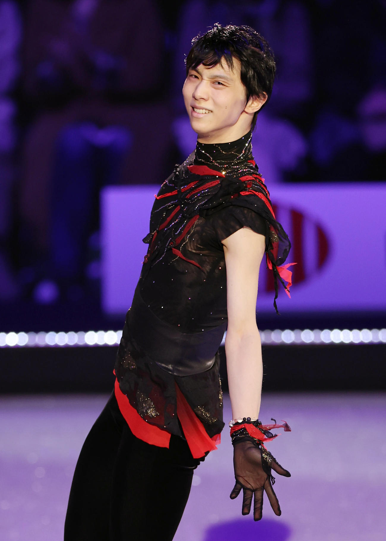 「CHANGE」を演技する羽生結弦さん（撮影・狩俣裕三）