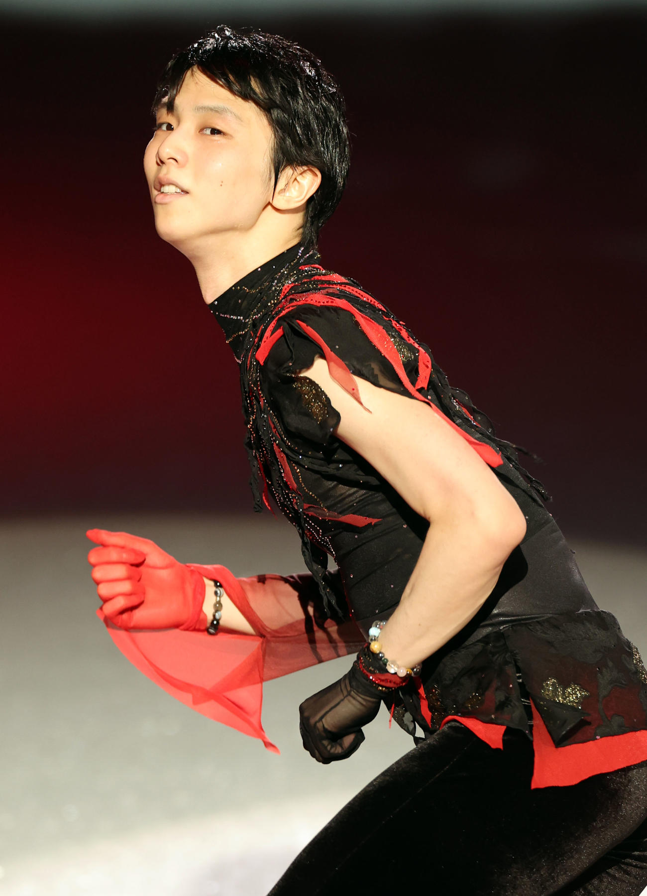 「CHANGE」を演技する羽生結弦さん（撮影・狩俣裕三）