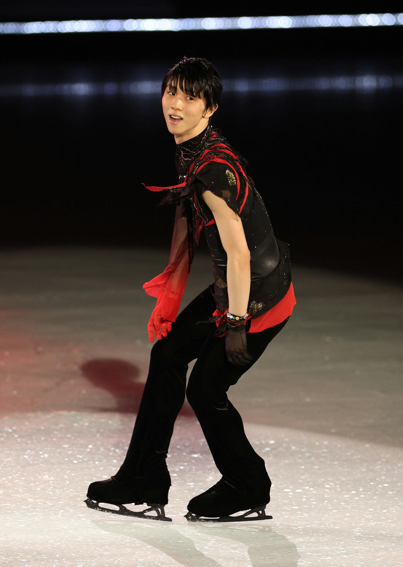 「CHANGE」を演技する羽生結弦さん（撮影・狩俣裕三）