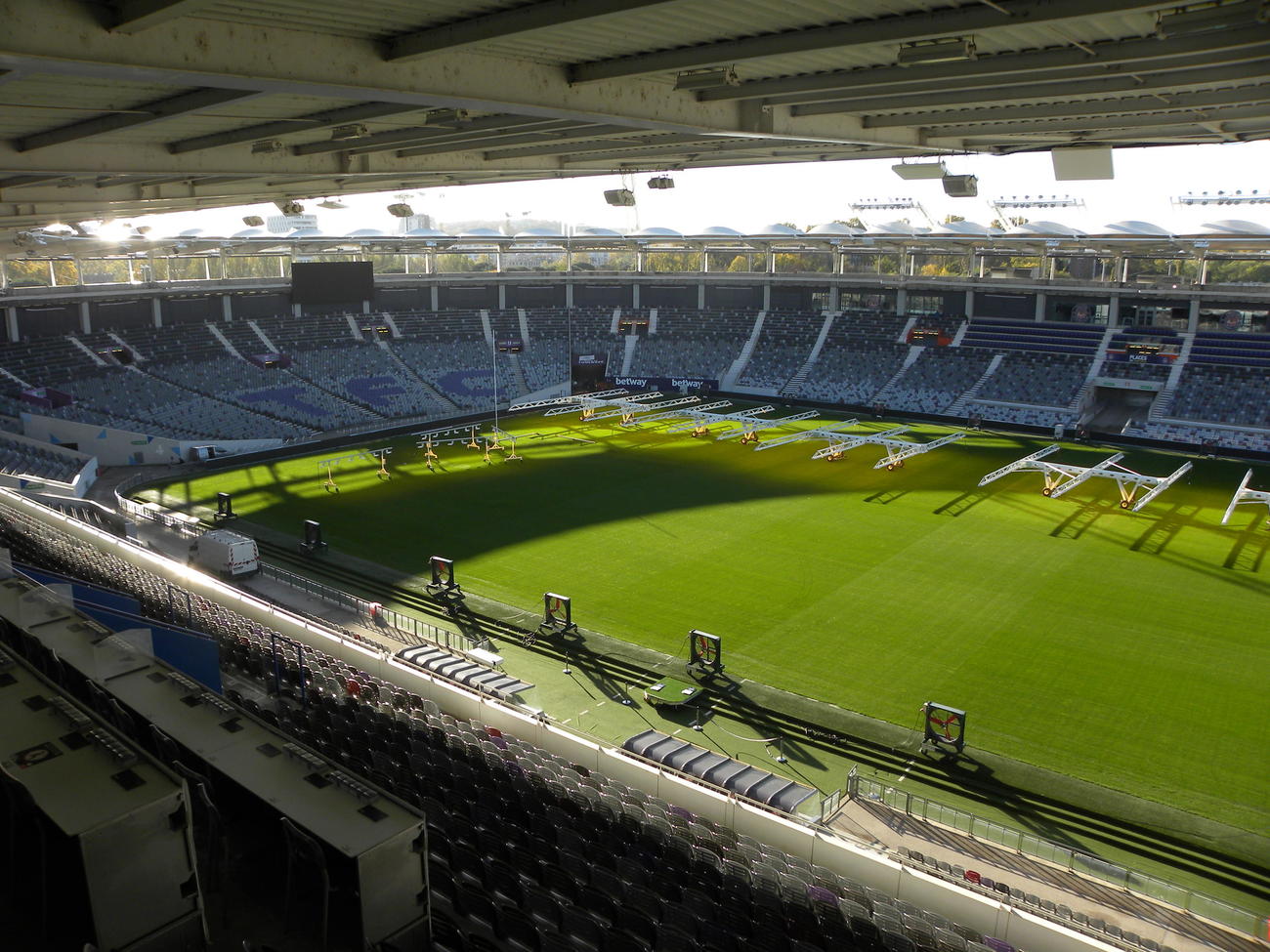 23年W杯フランス大会で日本が2試合を戦うスタジアム・ド・トゥールーズ（撮影・松本航）
