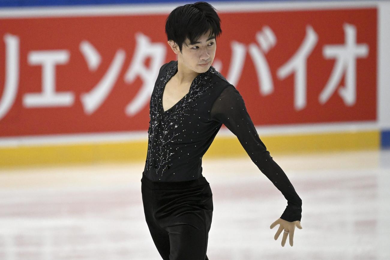 SPの演技をする壷井達也（AP)