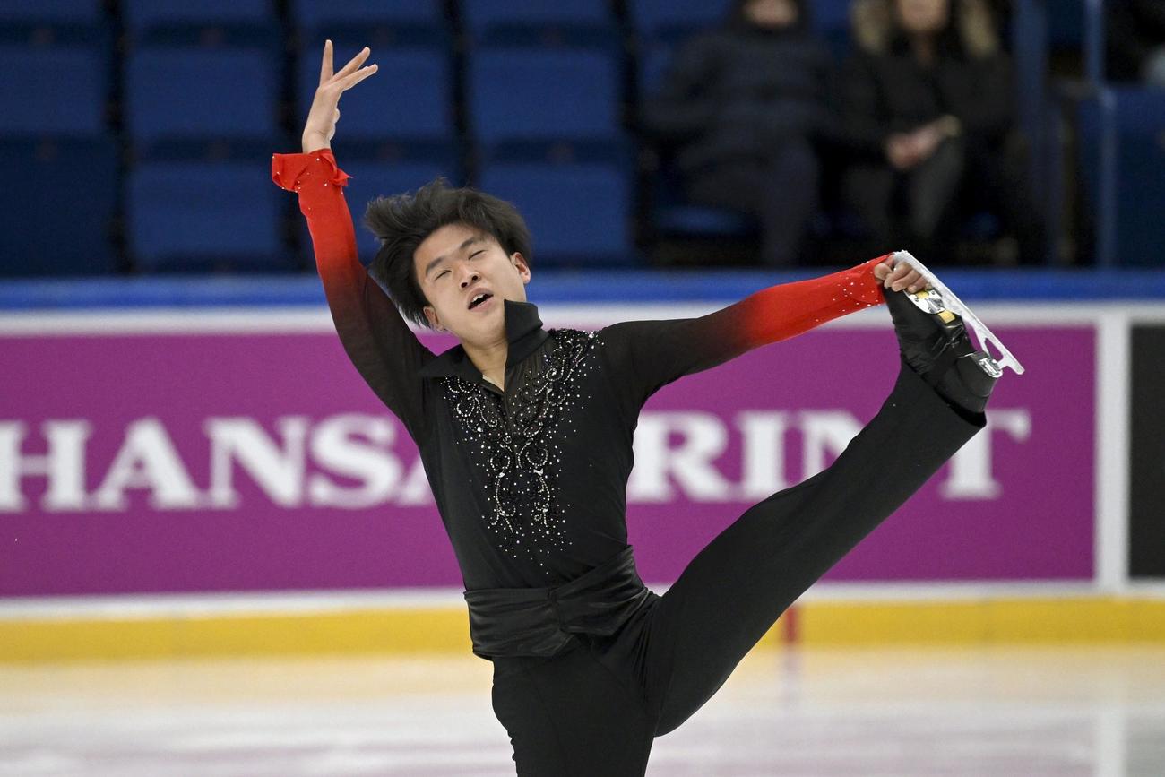 SPの演技をする本田ルーカス剛史（AP)