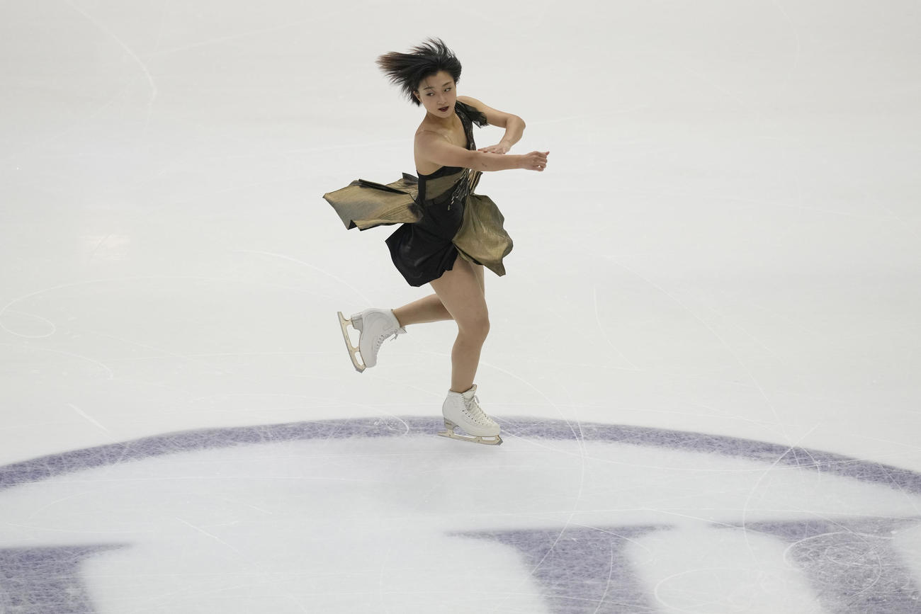 グランプリ（GP）ファイナル　女子SP　演技する坂本花織（AP）