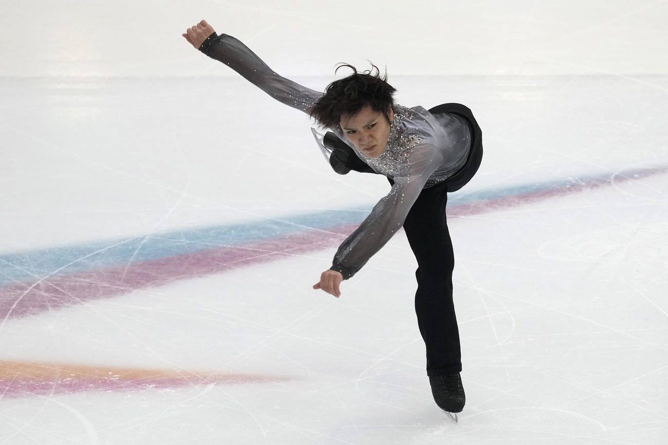 GPファイナル男子フリーでの宇野昌磨の演技（AP）