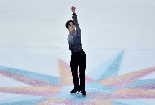 GPファイナル　男子フリーで演技する宇野昌磨(ロイター)
