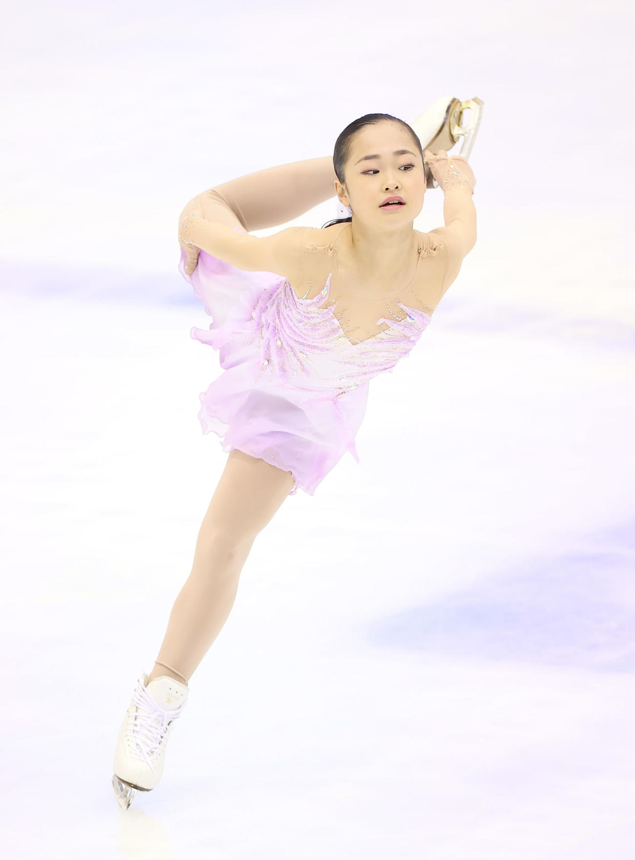 フィギュアスケート全日本ジュニア選手権　優勝した島田麻央のフリー演技（2022年11月27日撮影）