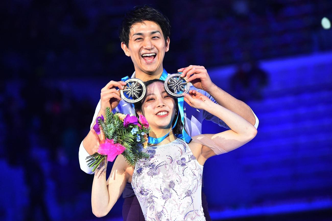 グランプリ（GP）ファイナル　優勝した三浦璃来＆木原龍一組（ロイター）