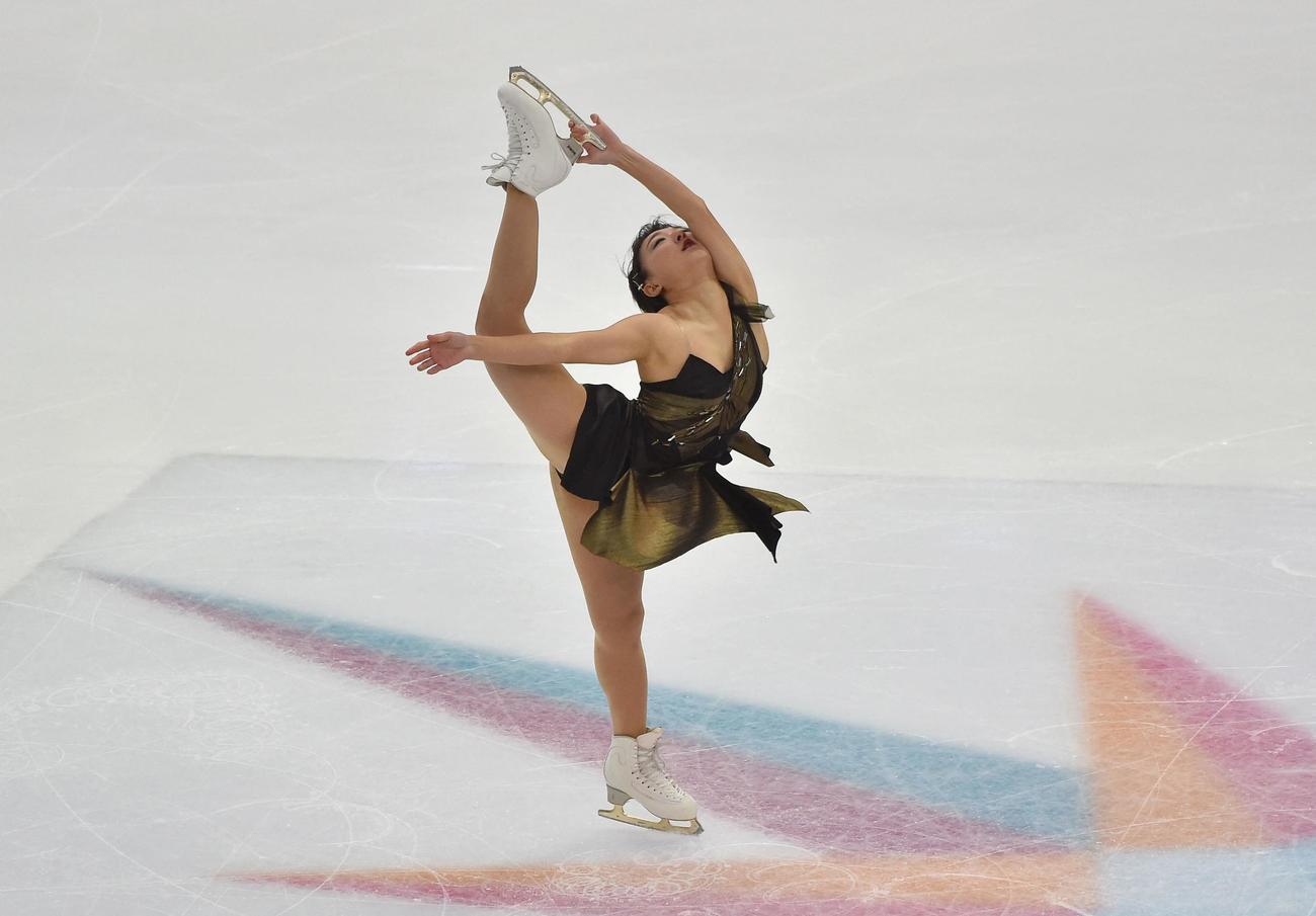 グランプリ（GP）ファイナル　女子SP　演技する坂本花織（ロイター）