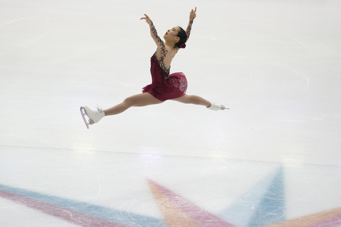 グランプリ（GP）ファイナル　女子フリー　演技する三原舞依（AP）