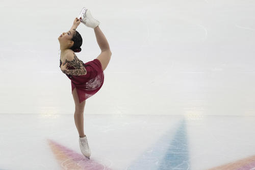 グランプリ(GP)ファイナル 女子フリー 演技する三原舞依(AP)