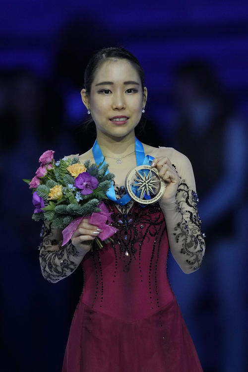 グランプリ(GP)ファイナル 女子フリー 逆転で初優勝した三原舞依(AP)
