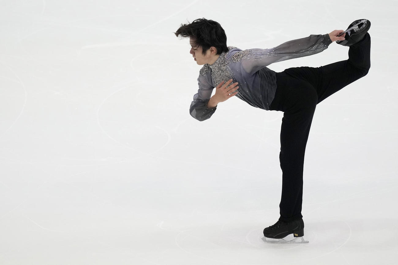 GPファイナル男子フリーでの宇野昌磨の演技（AP）