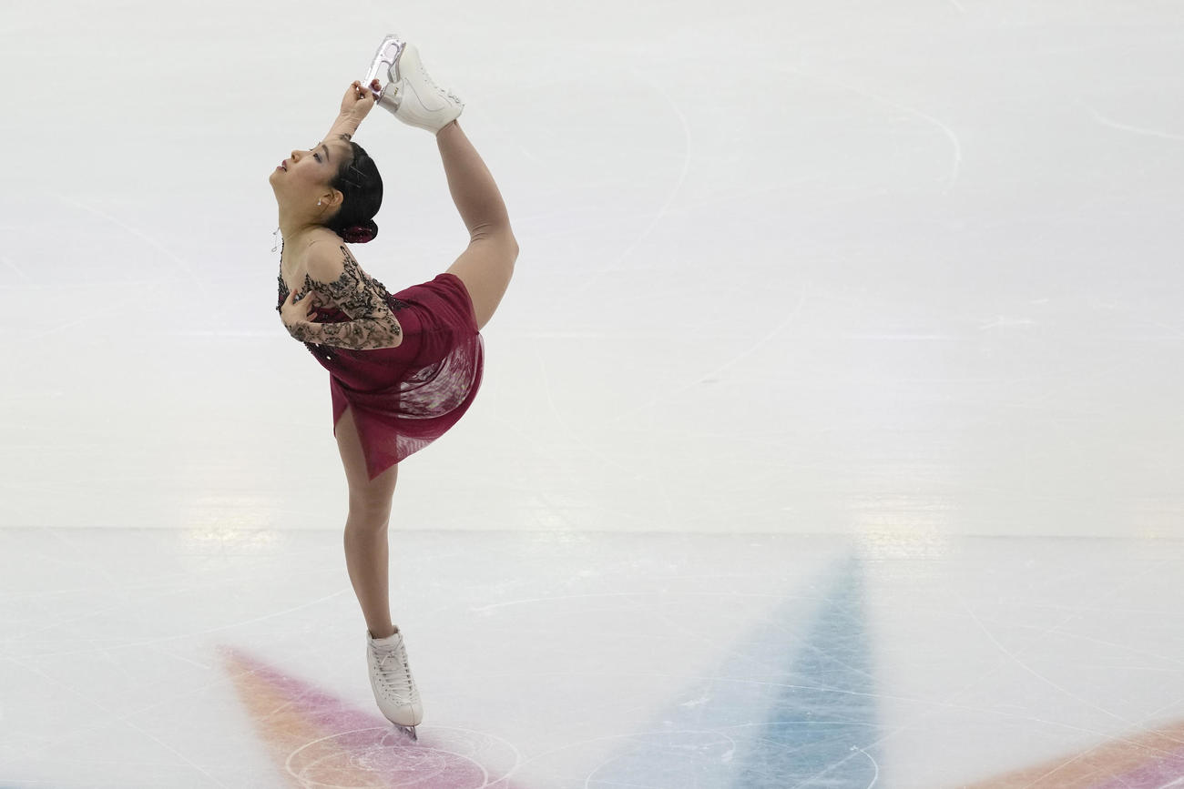 グランプリ（GP）ファイナル　女子フリー　演技する三原舞依（AP）